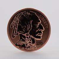 1 oz Reverse Proof Sunshine Buffalo Copper Round America250 Privy