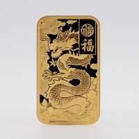 1 oz PAMP Suisse Gold Good Luck Yellow Dragon Bar l JM Bullion™