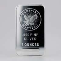 5 oz Sunshine Silver Bar (New) l JM Bullion™ | JM Bullion