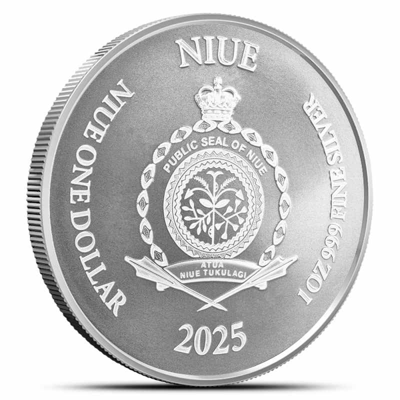 2025 1 oz Niue Silver Lady Justice Coin (BU) l JM Bullion™