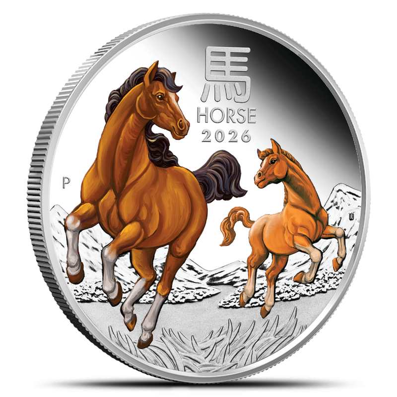 2026 1 oz Proof Colorized Australian Silver Lunar Horse Coin l JM