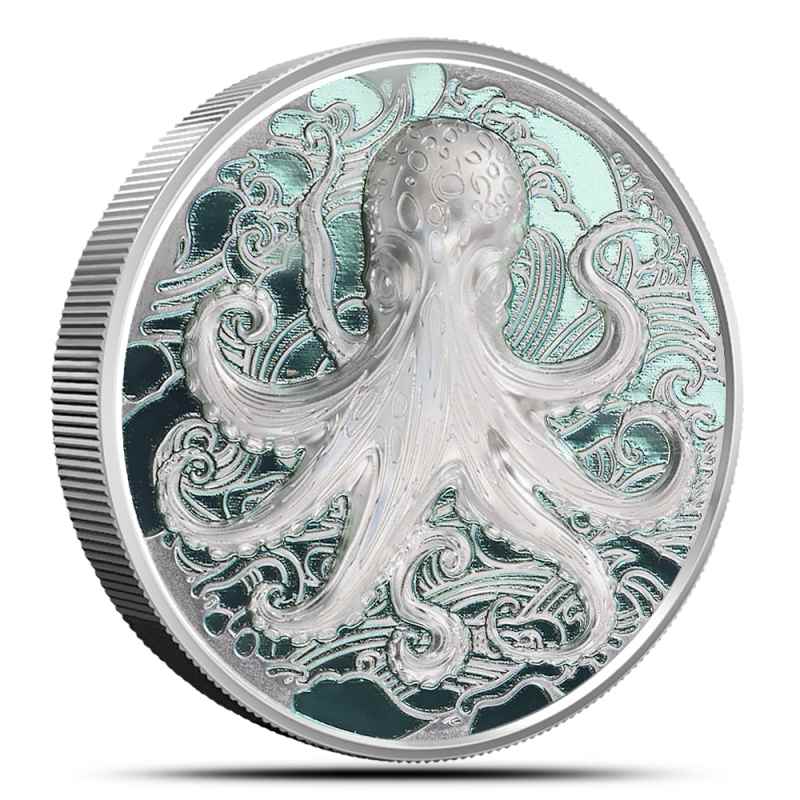 未使用　コスタリカ　最高額ポリマー　2万コロン紙幣　P-W284 2025 2 oz Colorized Proof Pitcairn Islands Silver Ocean Wonders