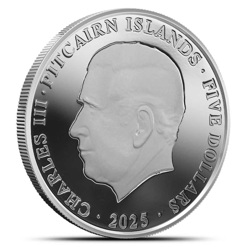 2025 1 oz Colorized Proof Pitcairn Islands Silver Ocean Wonders