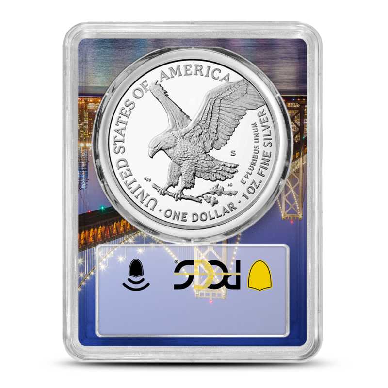 アメリカ　イーグル銀貨　２０１８年　PCGS PR70DCAM 2018-W American Silver Eagle Proof - PCGS PR70 DCAM