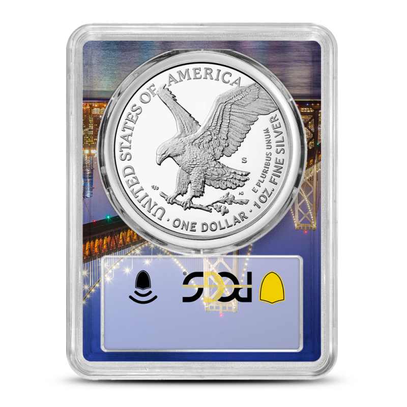 2025-S 1 oz Proof American Silver Eagle Coin PCGS PR70 DCAM FS