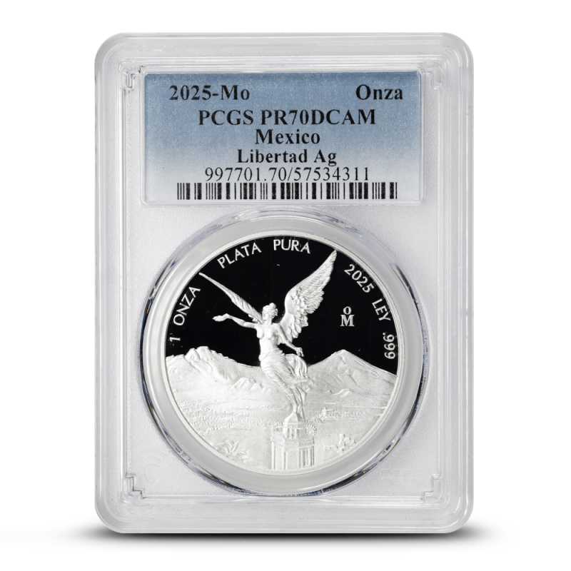 1943-M メキシコ銀貨1Peso PCGS 認証魅惑のトーン❗️ 2025 1 oz Proof Mexican Silver Libertad Coin PCGS PR70 l JM Bullion™