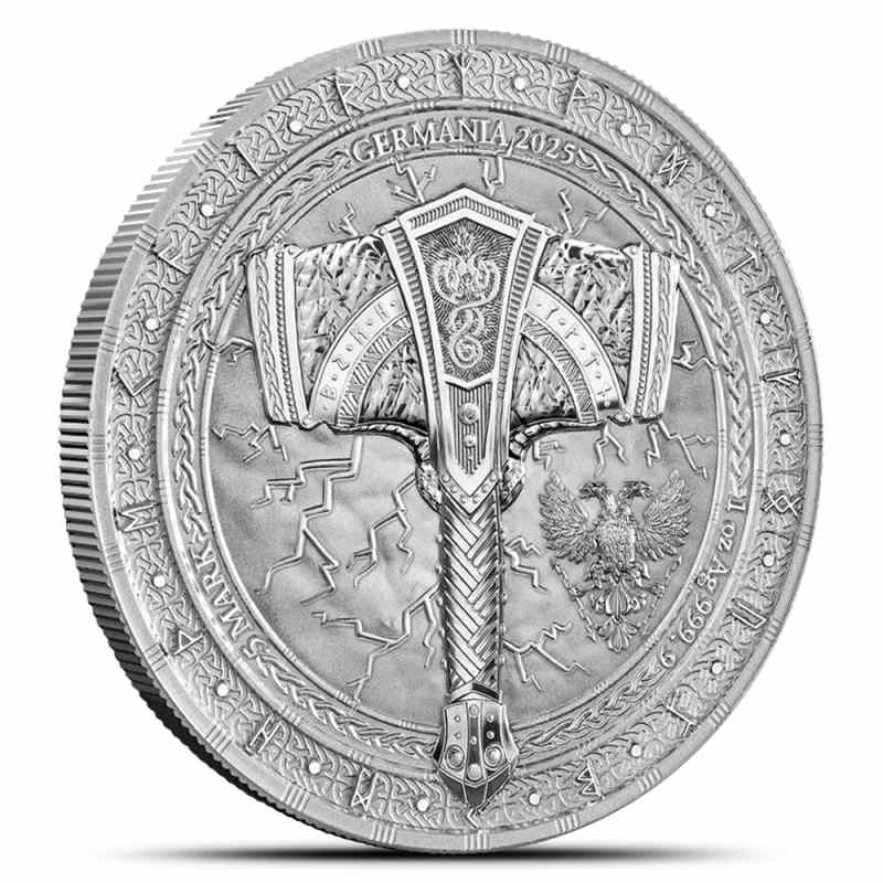 2025 1 oz Germania Mint Artefacts Mjölnir Silver Round l JM Bullion™
