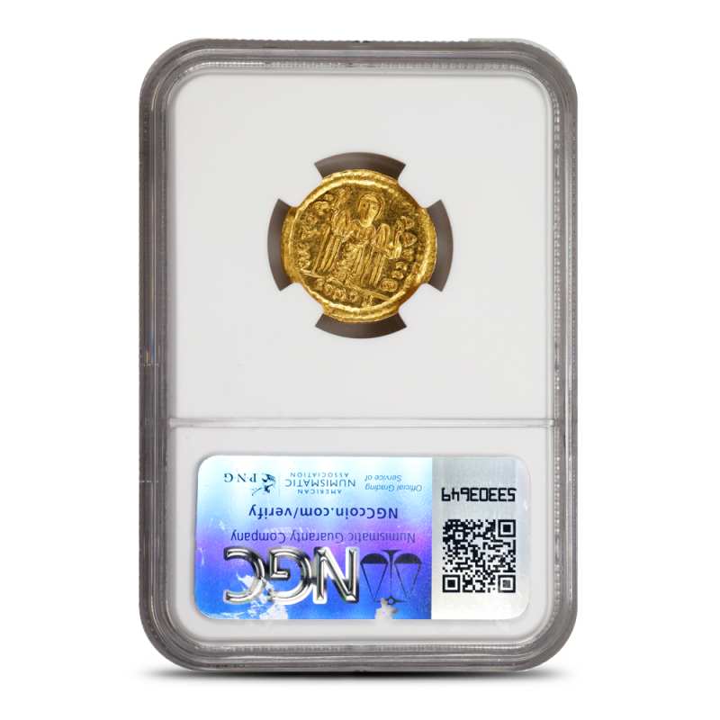 Byzantine Empire Phocas, AD 602-610 AV Solidus NGC MS l JM Bullion™
