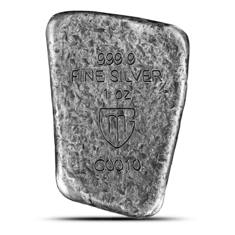 1 oz Antique Germania Mint Naudiz Rune Cast Silver Bar l JM Bullion™