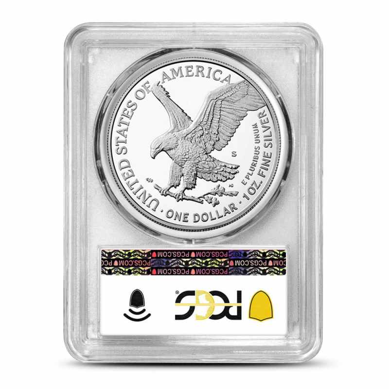 2025-S 1 oz Proof Navy Privy American Silver Eagle Coin PCGS PR70