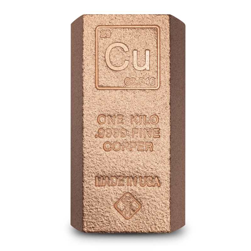 1 Kilo Copper Loaf Bar (New) l JM Bullion™