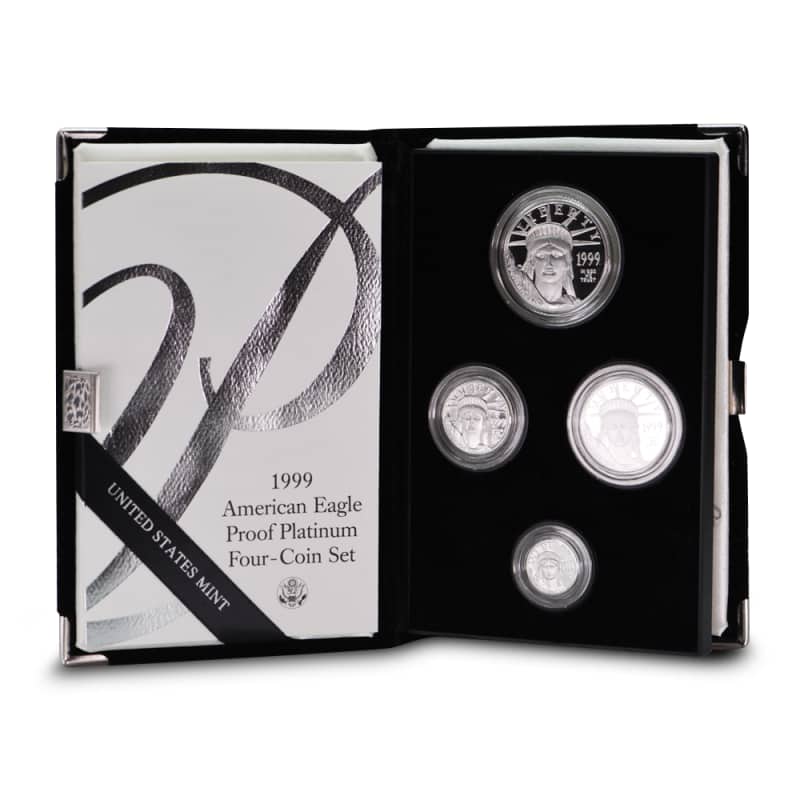 1999 Proof 4-Coin American Platinum Eagle Set l JM Bullion™