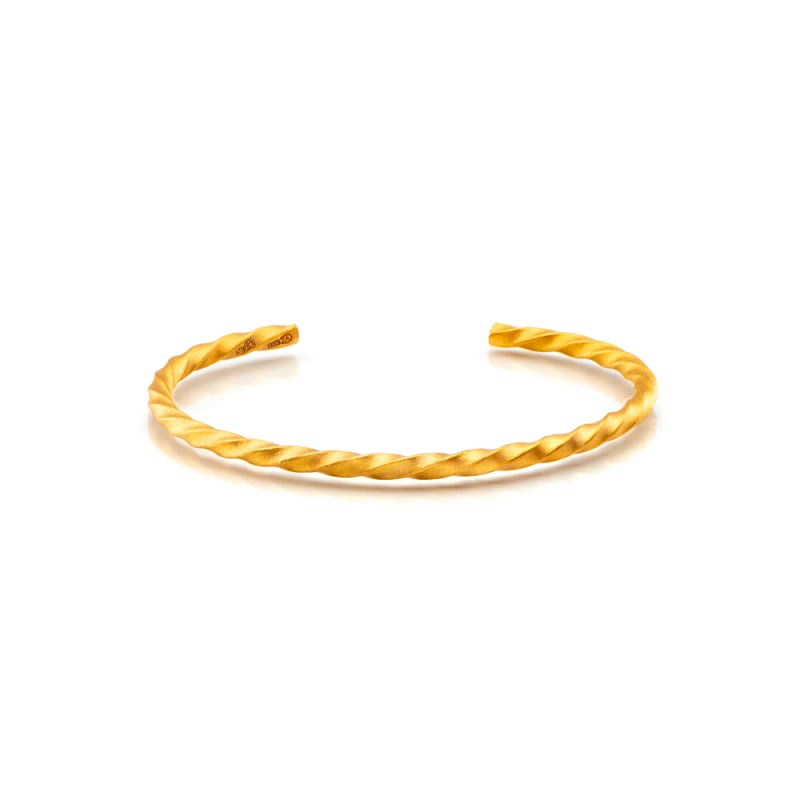 Nebü 1 oz 24K Bullion Twist Bangle l JM Bullion™