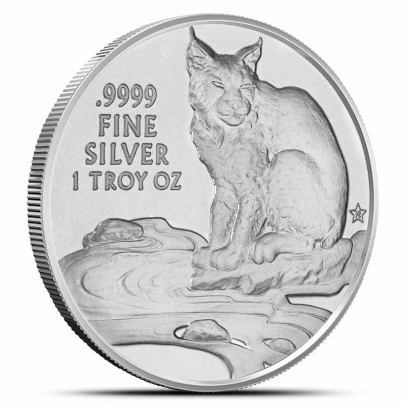 2017 1 oz Texas Mint Bobcat Silver Round (New) l JM Bullion™