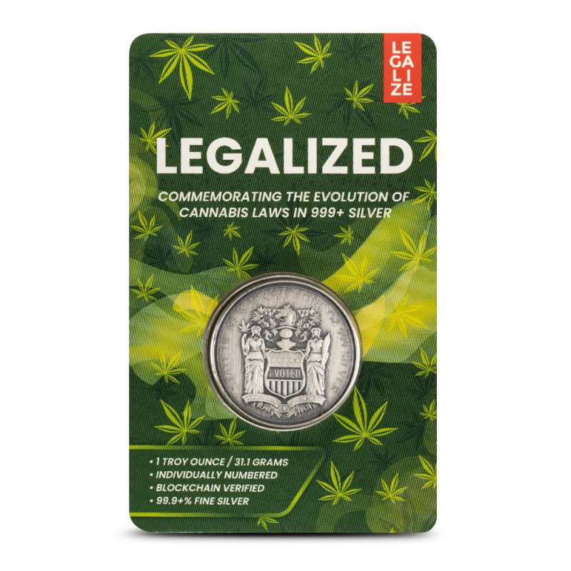 1 oz Antique Legalized Collection New Jersey Silver Round l JM