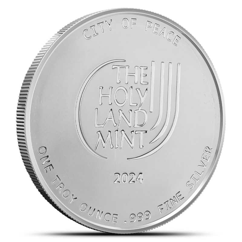 2024 1 oz The Holy Land Silver Jerusalem Round (BU) l JM Bullion™