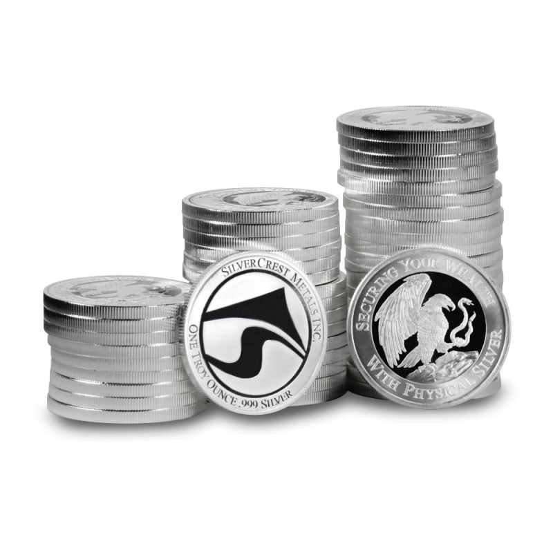 1 oz SilverCrest Metals Eagle and Snake Silver Round (New) l JM