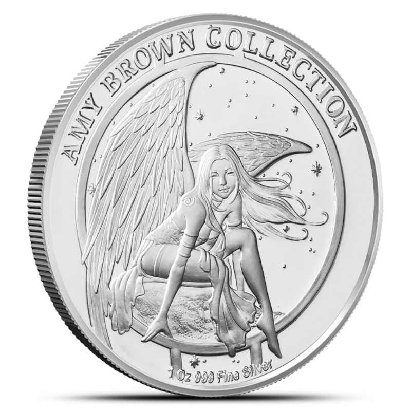 1 oz Colorized Proof Amy Brown Collection Discovery Fairy Silver 