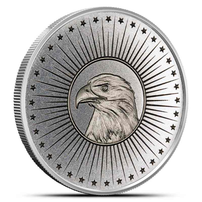 good アパッチ族 MJ シルバー925 14k MarkJimene 1/2 oz Mint Markers Eagle Silver Round (New) l JM Bullion™