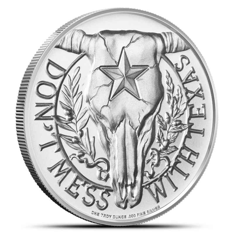 2023 1 oz Dont Mess With Texas Gonzales Cannon Silver Round l JM