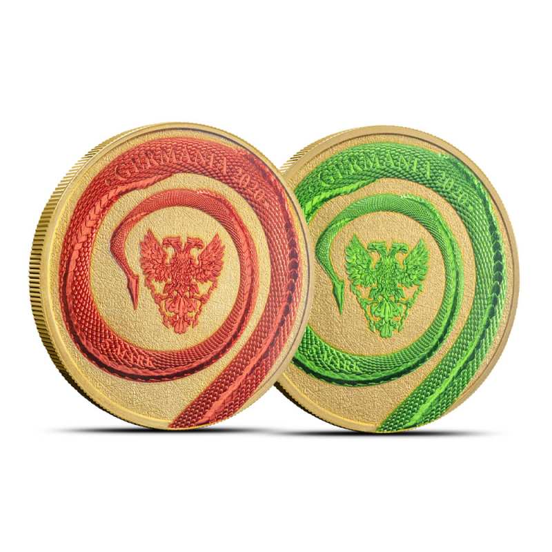 2020 Germania Beasts Fafnir Silver Space Red & Green Set l JM Bullion™