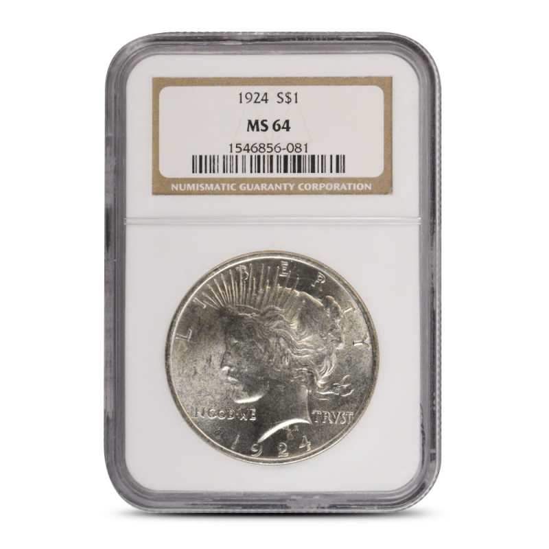 1924 Peace Silver Dollar Coin NGC MS64 l JM Bullion™