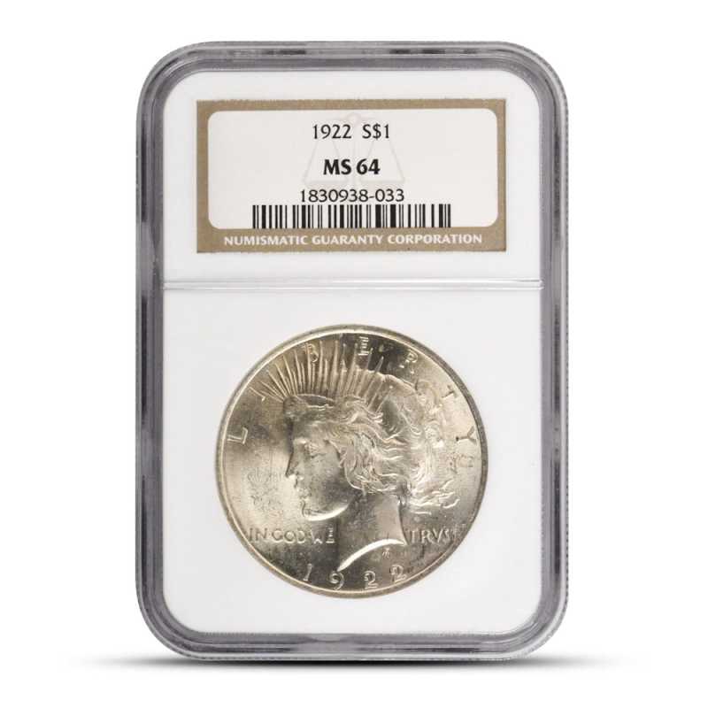 1922 Peace Silver Dollar Coin NGC MS64 l JM Bullion™