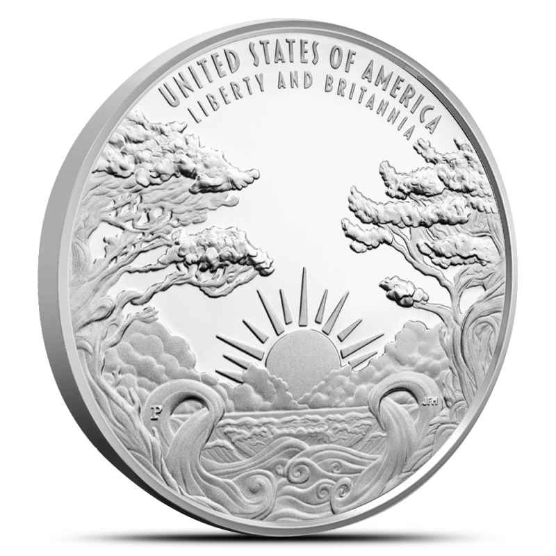 2024 1 oz Proof US Mint Liberty & Britannia Silver Medal l JM Bullion™