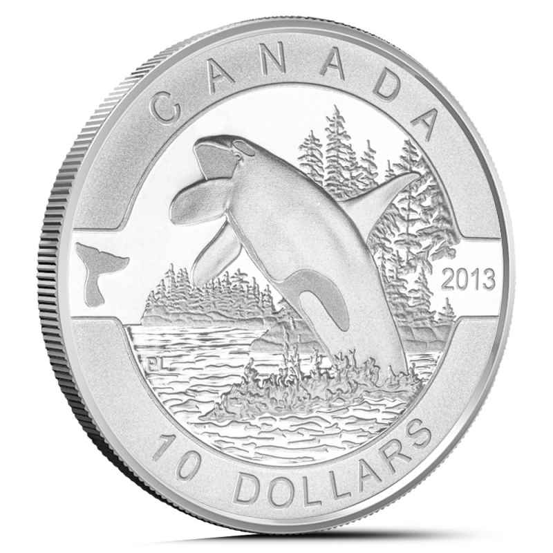 2013 1/2 oz Orca $10 Canadian Silver Coin l JM Bullion™