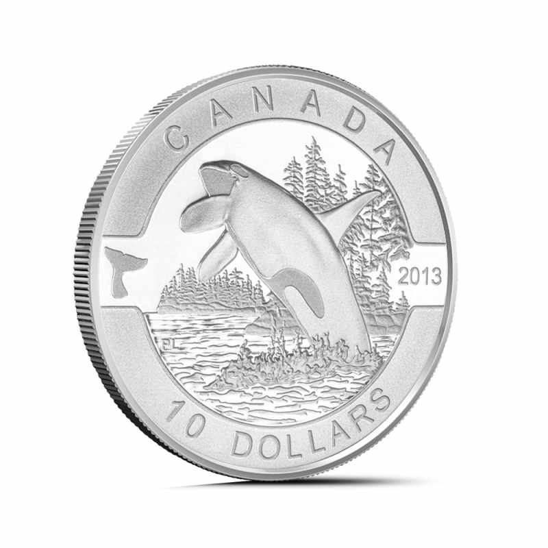 2013 1/2 oz Orca $10 Canadian Silver Coin l JM Bullion™