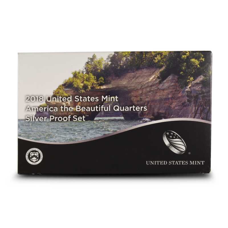2018 US Mint Silver Proof America the Beautiful Quarters Set l JM