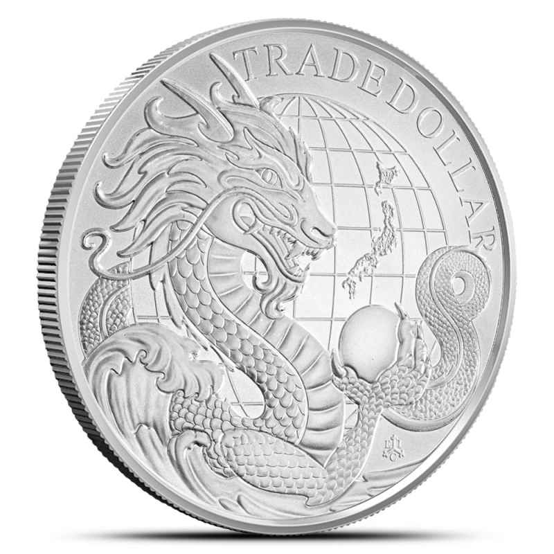 银币 2023 1 oz Japanese Trade Dollar Silver Coin (BU) l JM Bullion™