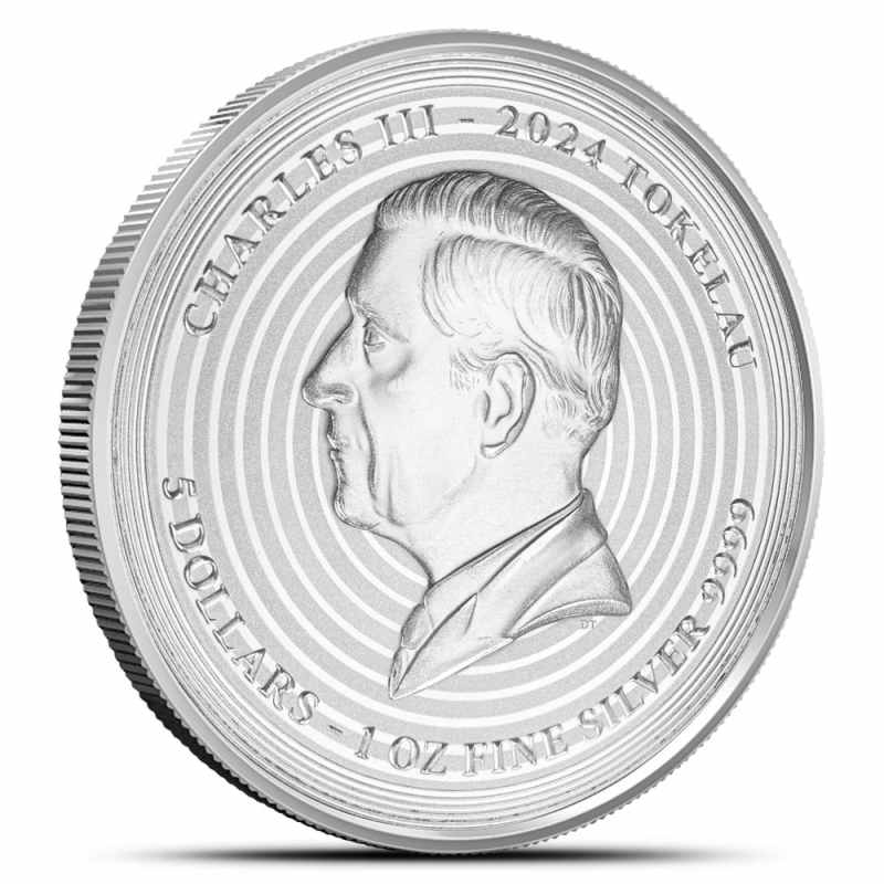 2024　トケラウ　アイコン銀貨　verゴッホ銀貨　1オンス 2024年 (新品) トケラウ「アイコン・フィンセント ファン ゴッホ」純銀