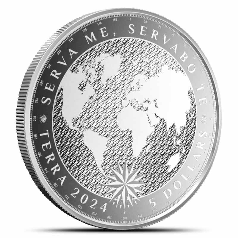 銀　2020 トケラウ 2024 1 oz Tokelau Silver Terra Coin (BU) l JM Bullion™