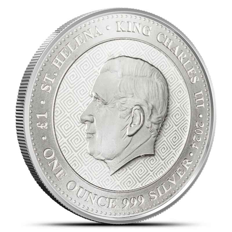 2024 1 oz St. Helena Silver Shekel of Tyre Replica Coin (New) l JM