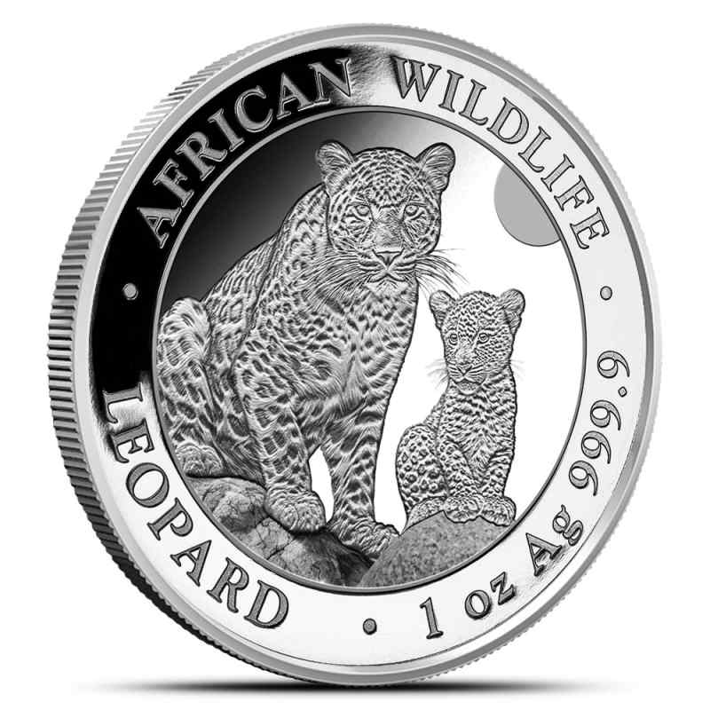 2024 1 oz Somalia Silver African Wildlife Leopard Coin (BU) l JM