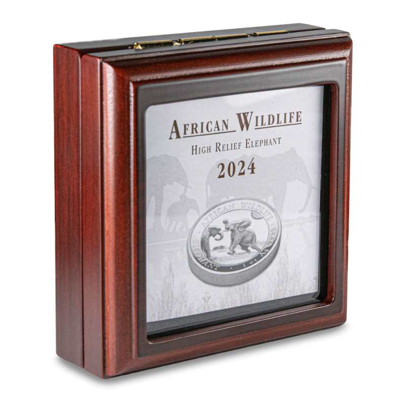 2024 1 oz Proof Somalia Silver Elephant Coin (High Relief) l JM