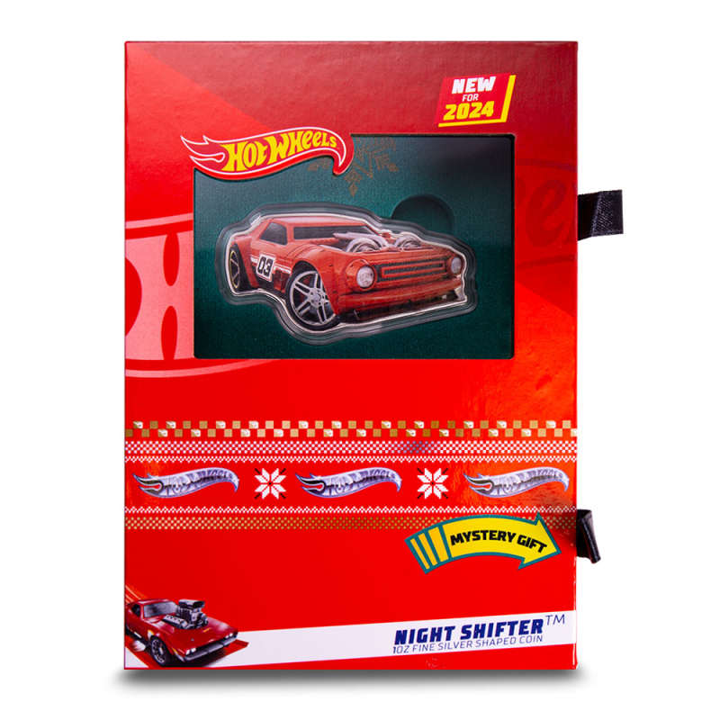 2024 1 oz Colorized Solomon Islands Silver Hot Wheels Night