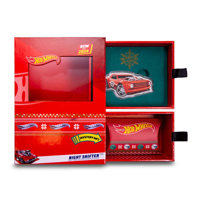 2024 1 oz Colorized Solomon Islands Silver Hot Wheels Night