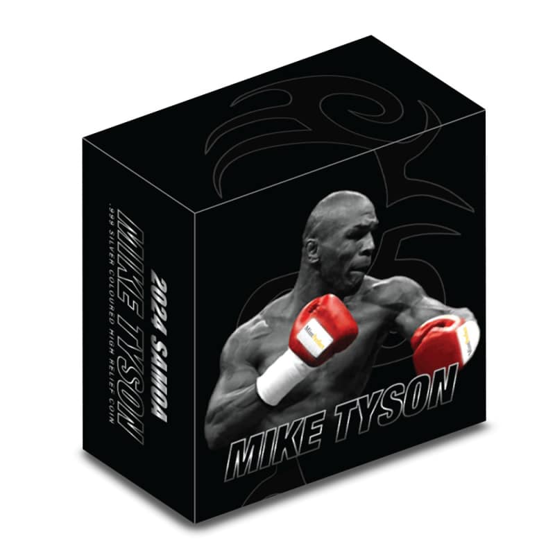 2024 1 oz Colorized Proof Samoa Silver Mike Tyson Coin l JM Bullion™