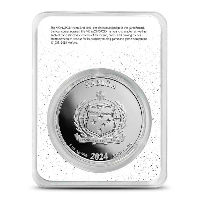 2024 1 oz Colorized Samoa Silver Mr. Monopoly Coin l JM Bullion™