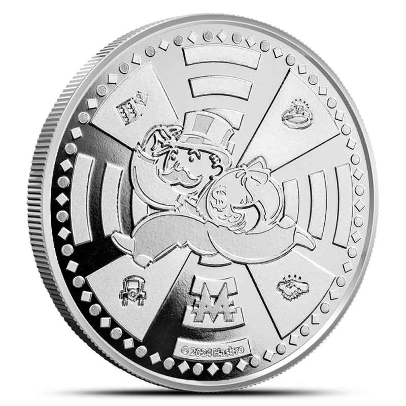 2024 1 oz Samoa Silver Mr. Monopoly Coin (BU) l JM Bullion™