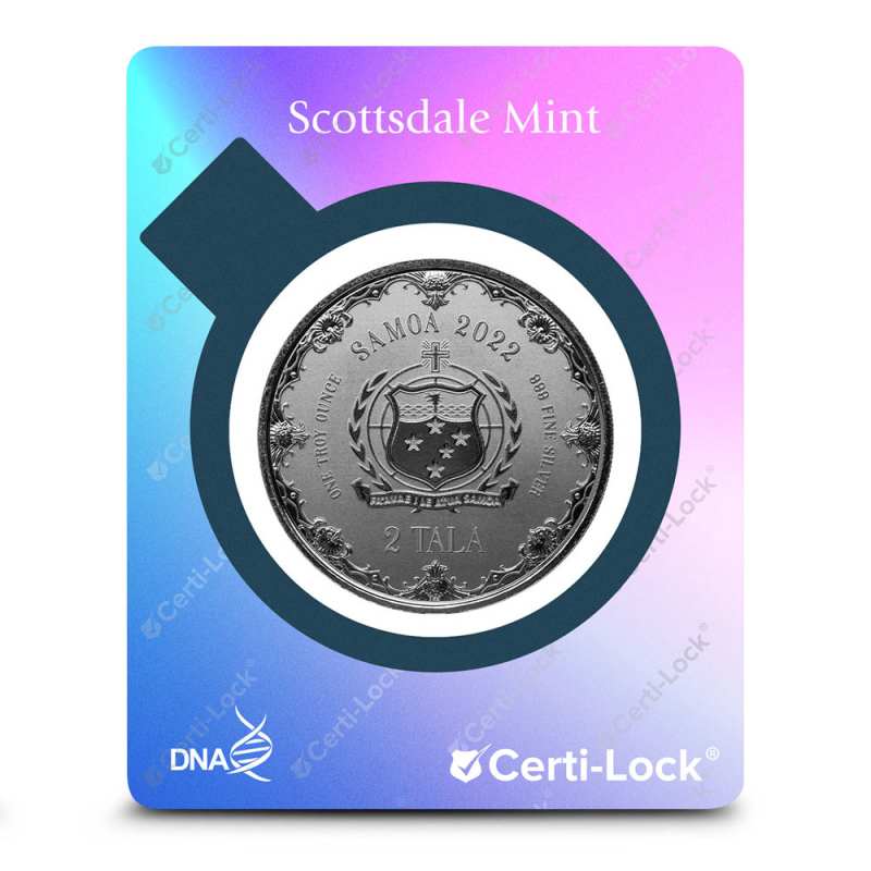 2023 Colorized Samoa Silver Mermaid Mother & Daughter Coin l JM