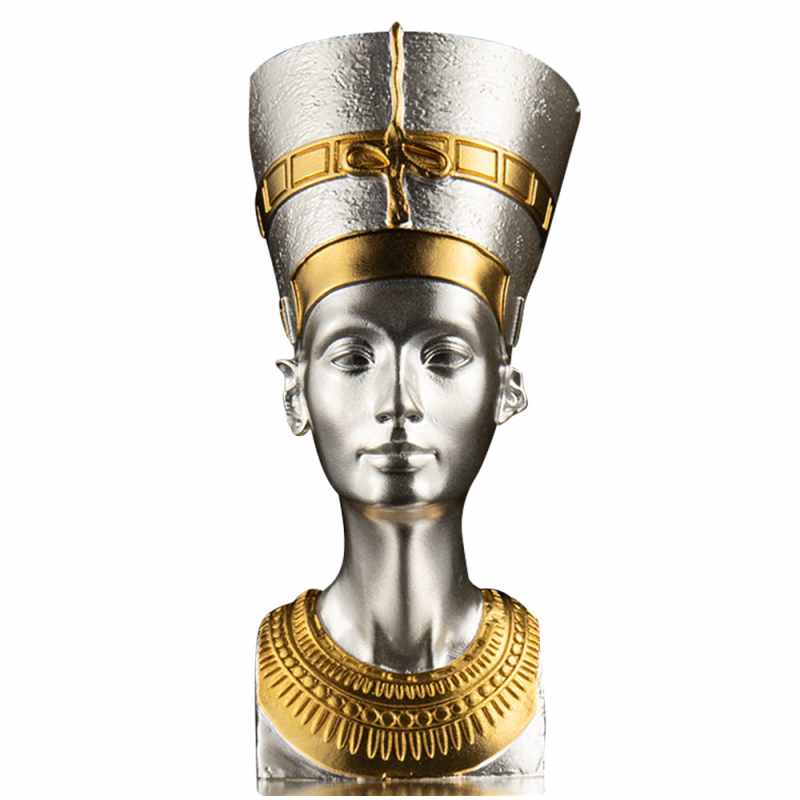2024 Proof Samoa Silver 3D Nefertiti Bust Coin (Gold Plated) l JM