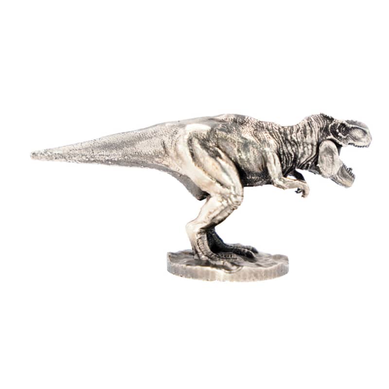 3 oz Antique Finish Tyrannosaurus Rex Silver Statue l JM Bullion™