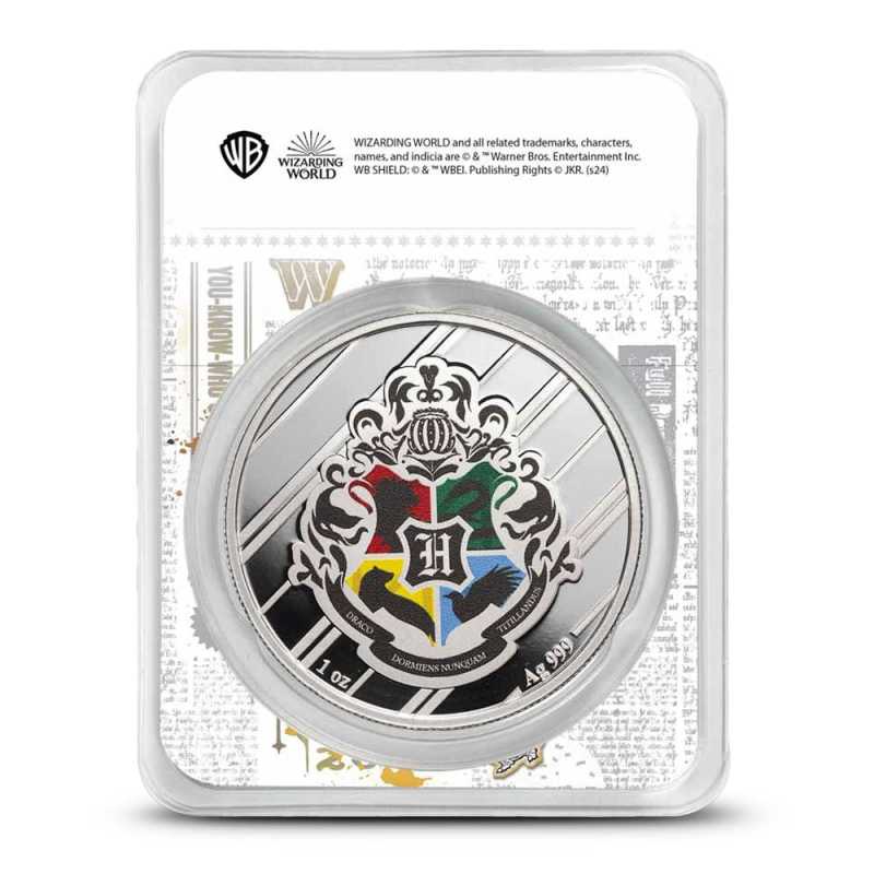 1 oz Colorized Harry Potter Houses Hufflepuff Silver Round l JM