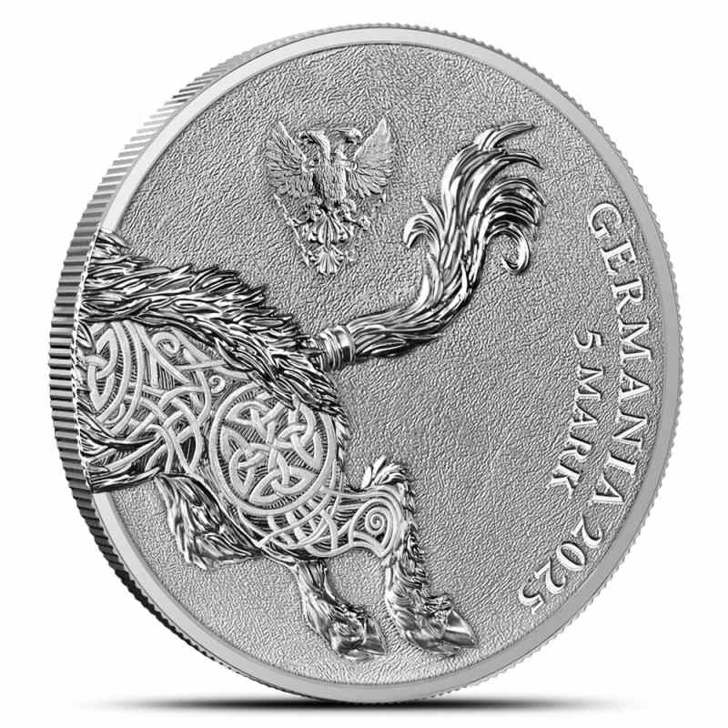 2025 1 oz Germania Beasts Gullinbursti Silver Round (BU)l JM Bullion™