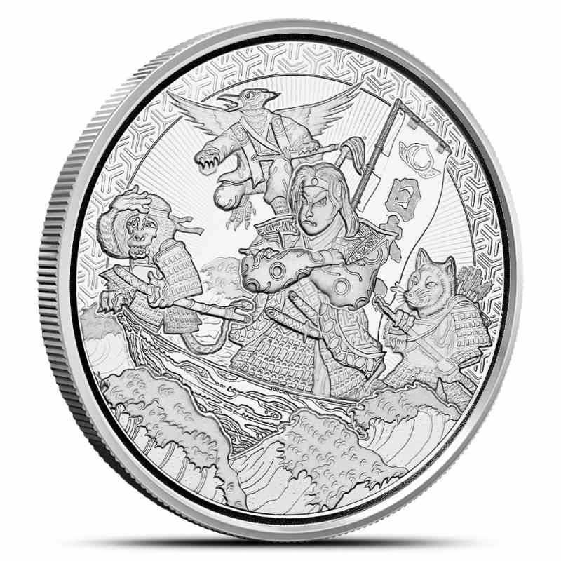 2021 Samoa Silver Momotaro Onto Demon Island in Anime Coin l JM