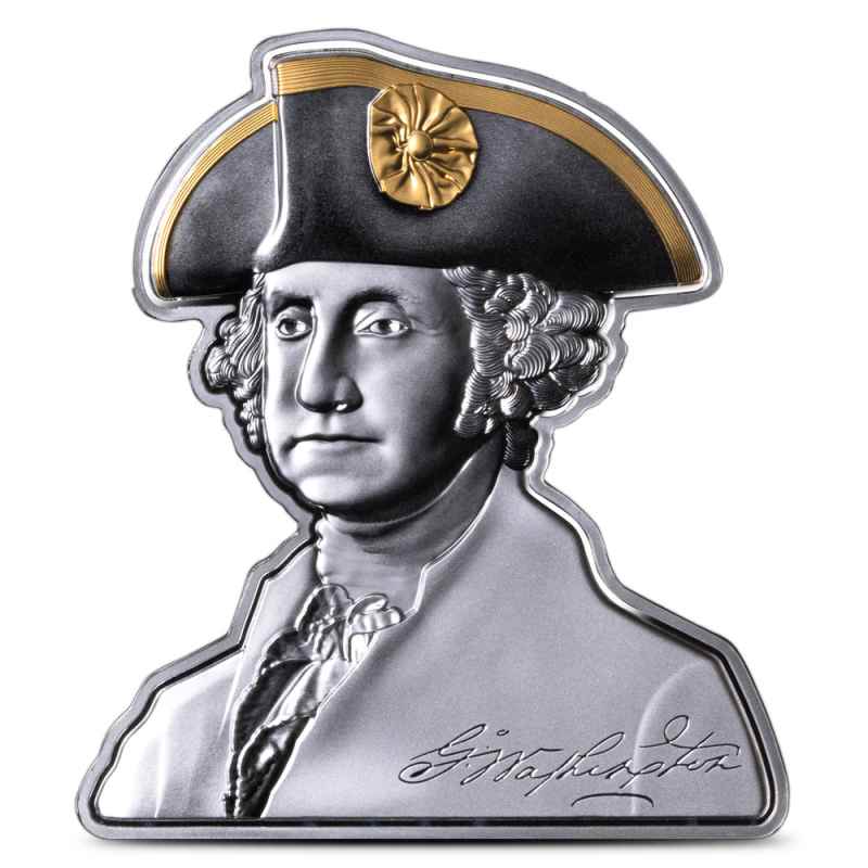 2025 3 oz Samoa George Washington Shaped Silver Coin l JM Bullion™