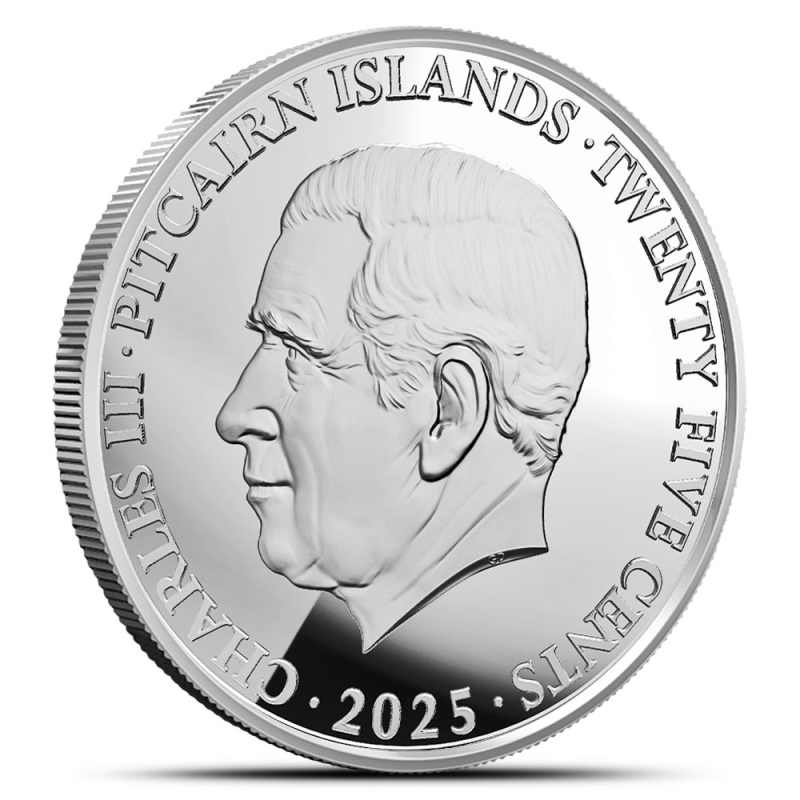 2025 1/4 oz Pitcairn Islands Silver Lunar Year of the Snake Coin l